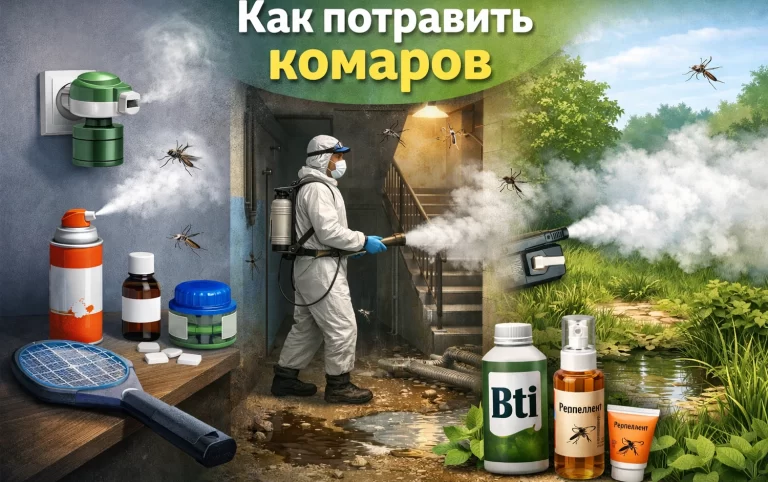 Чем потравить комаров в квартире