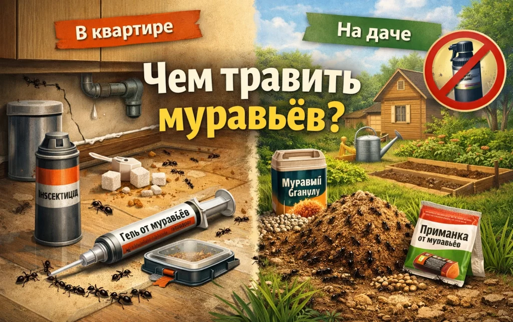 чем травить муравьев
