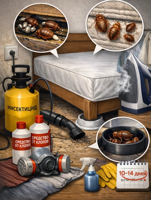 Чем вытравить постельных клопов в домашних условиях