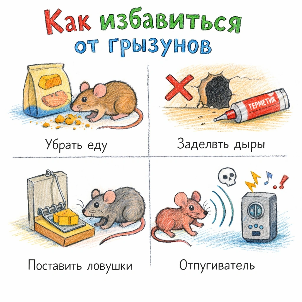 Как избавиться от грызунов