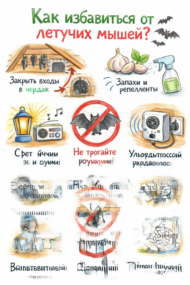 как избавиться от летучих мышей