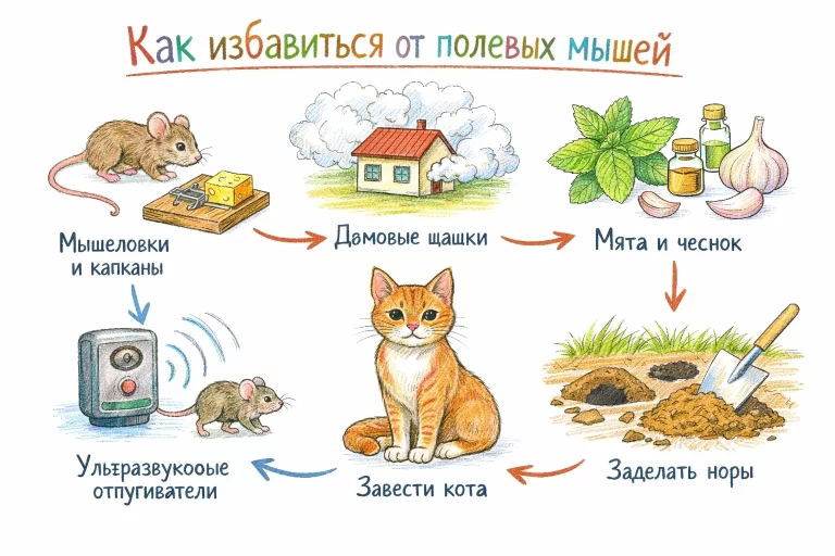 как избавиться от полевых мышей