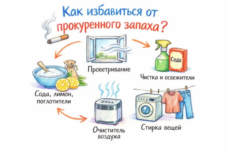 как избавиться от прокуренного запаха