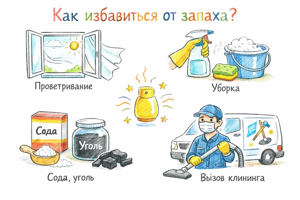 как избавиться от трупного запаха