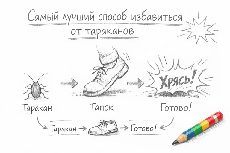 самый лучший способ избавиться от тараканов