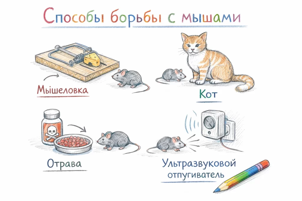 Способы борьбы с мышами