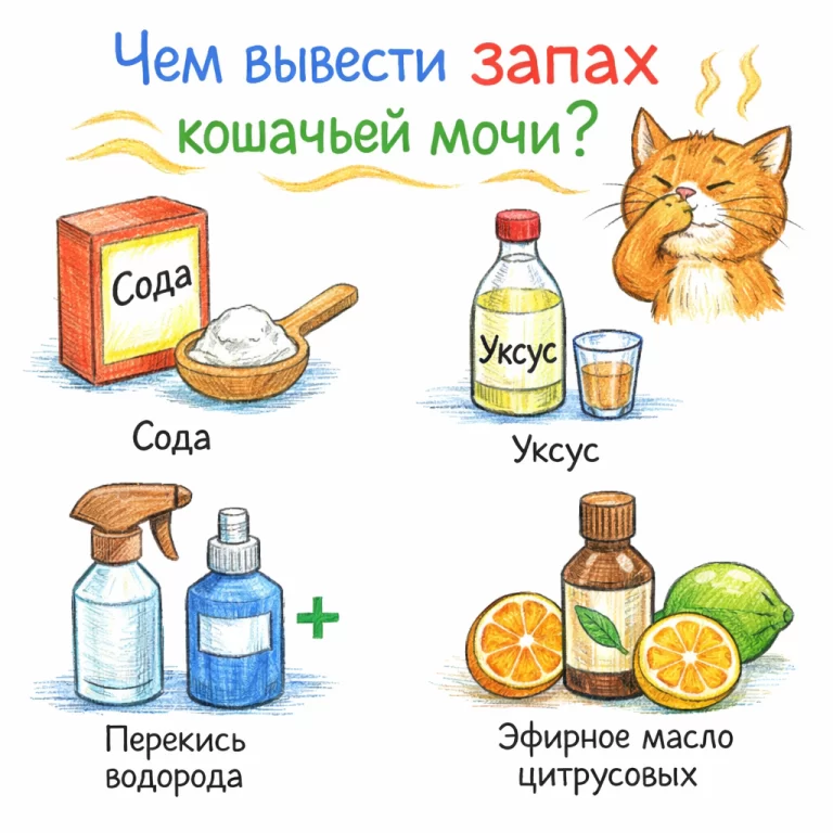 чем вывести запах кошачьей мочи
