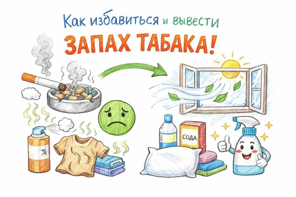 Как избавиться и вывести запах табака